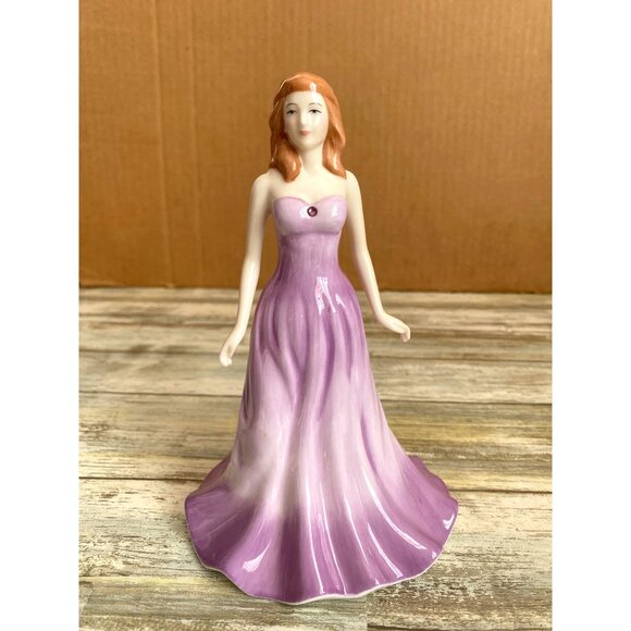 Royal Doulton Figurine HN4971 February Amethyst Gemstones Collection 2006 - Picture 1 of 10